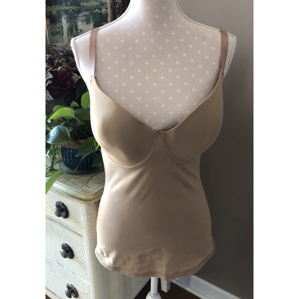 Delta Burke Nude Shapewear Camisole Built-in Underwire Bra 2X Style 7628-54